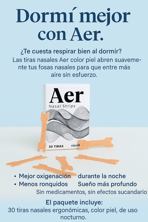 Tiras Nasales para Dormir Mejor y Despejar tu Nariz PIEL
