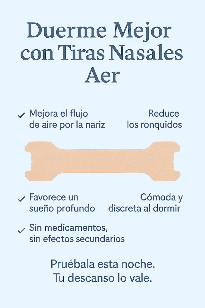Tiras Nasales para Dormir Mejor y Despejar tu Nariz PIEL