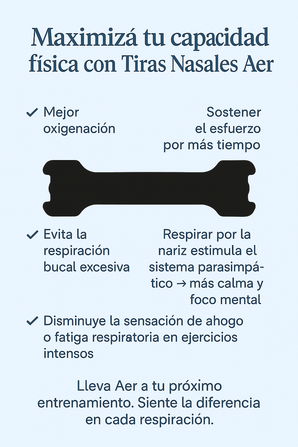 Tiras Nasales para Dormir Mejor y Despejar tu Nariz NEGRO
